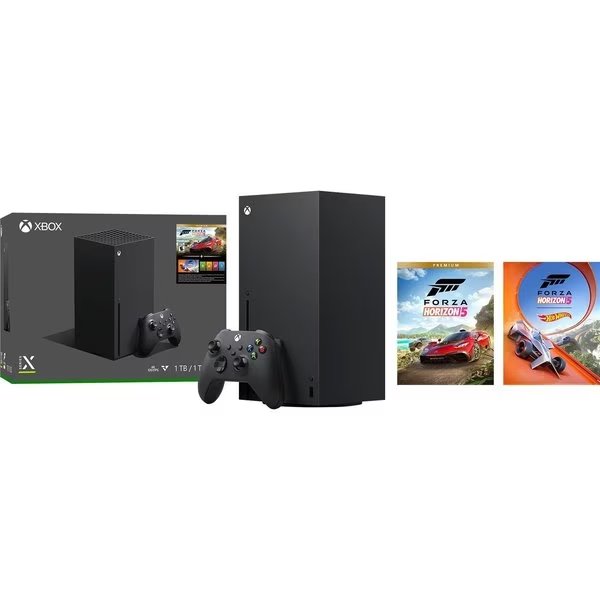 Xbox Series X 1TB Console, Forza Horizon 5 Bundle, Black, Microsoft, Mfr#: RRT-00051